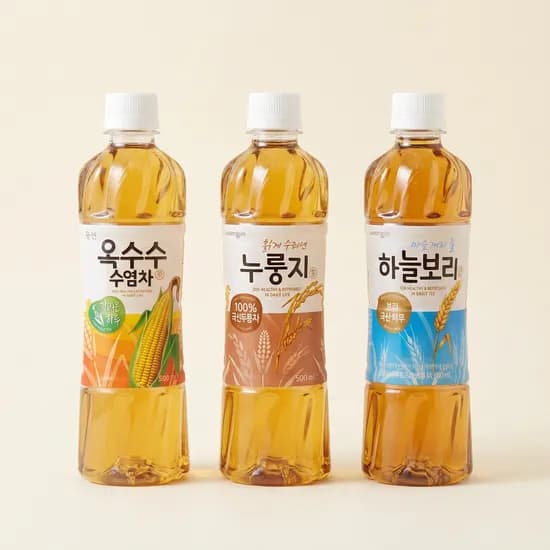 웅진 차음료 4종 혼합 하늘보리 5개 외 3종 500ml 총 20개