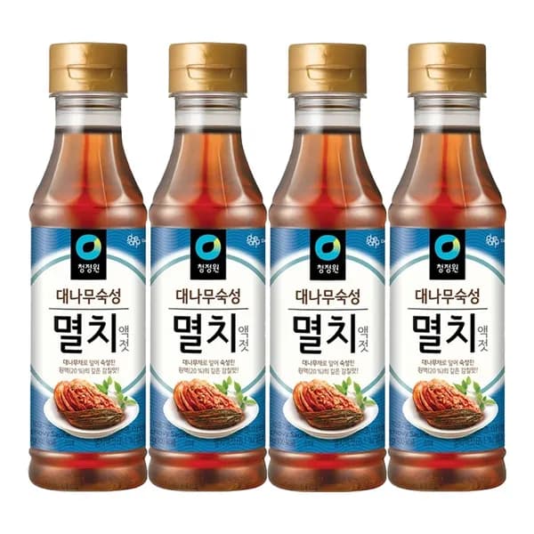 청정원 대나무숙성 멸치액젓 500g 4개