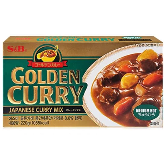 에스비 골든카레 중간매운맛 220g 2개
