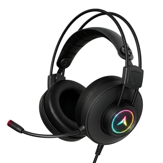앱코 H58 가상 7.1 RGB ENC MIC LED 게이밍 헤드셋, 블랙, 1개