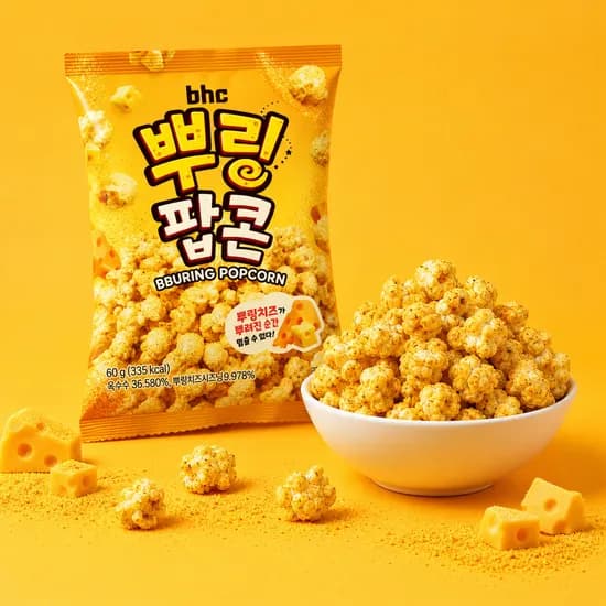 Bhc 뿌링팝콘, 60g, 12개