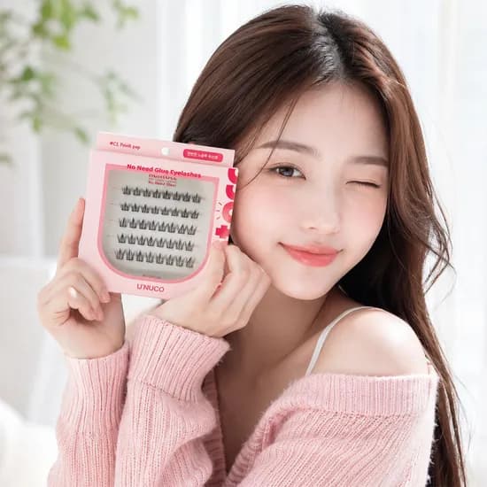 유누꼬 눈톡 노글루 속눈썹, C1 포인트팝, 40입, 1개