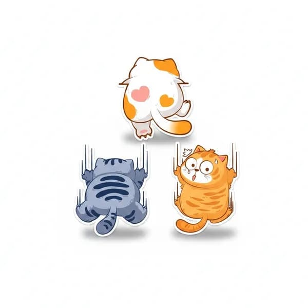 자동차 흠집커버용 고양이 스티커 3p 혼합 1개 4,080원