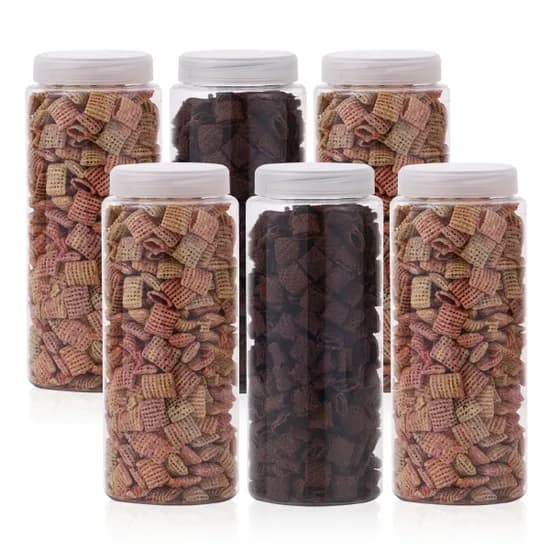 원형 씨리얼 보관용기, 특, 1500ml, 6개입, 1개