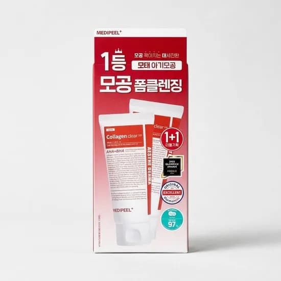 메디필 레드 락토 콜라겐 클리어 폼클렌져 2.0, 100ml, 1+1 구성, 총 2개