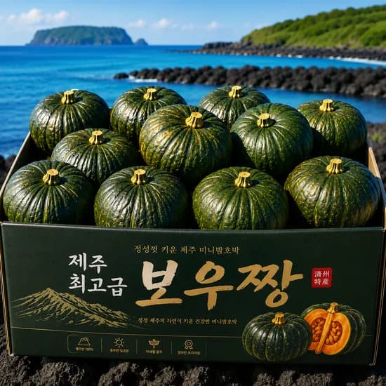 제주 미니밤호박 보우짱, 특품, 로얄과, 10kg, 1박스
