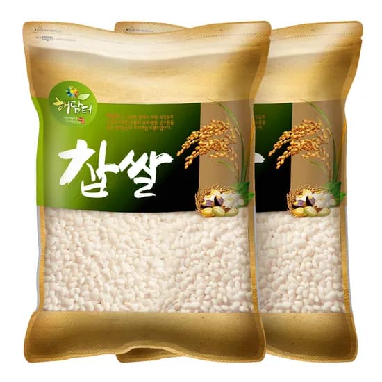 현대농산 국내산 찹쌀, 2kg, 2개