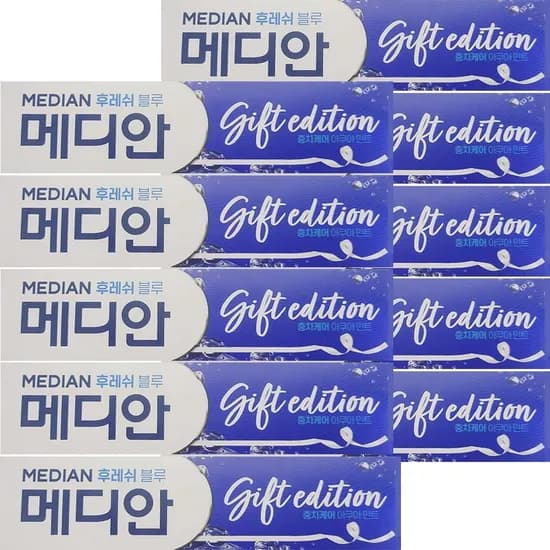 메디안 후레쉬 블루 치약 90g 10입 1개