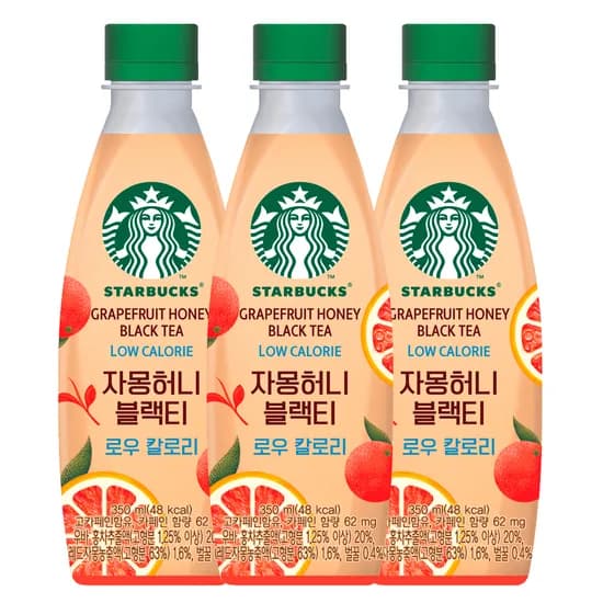 스타벅스 자몽허니블랙티 로우칼로리 350ml 12개