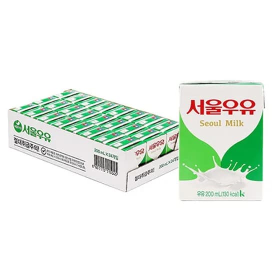 서울우유 멸균우유, 200ml, 24개