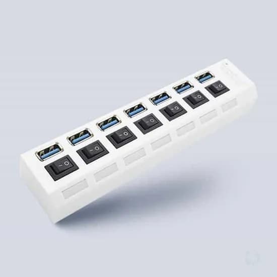 Coms 무전원 USB 3.0 개별스위치 7포트 USB 허브, BT773, 1개