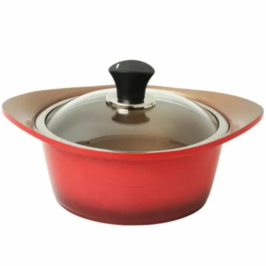 퀸센스 러블리 IH 세라믹 양수냄비, 레드, 20cm, 1개