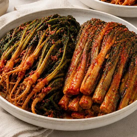여수돌산 고들빼기김치 갓김치, 당일수확, 당일양념, 2kg, 1세트