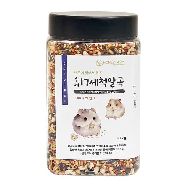 허니팜 수제 17혼합 알곡 550g 1개