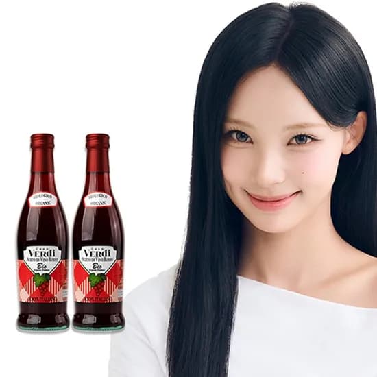카사베르디 이태리 유기농 레드와인 비니거, 500ml, 2병