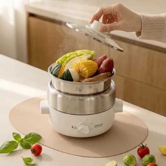 키친아트 스텐 멀티쿠커 4in1 분리형 전기냄비 600W 1개