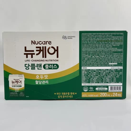 대상웰라이프 뉴케어 당플랜 플러스 호두맛 200ml 24개입 1개