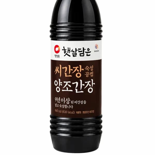 청정원 햇살담은 씨간장 숙성공법 양조간장 840ml 1개