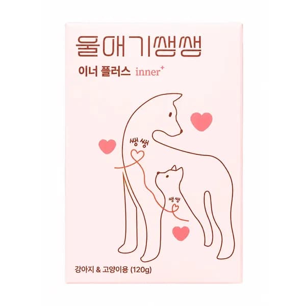 디어랩스 울애기쌩쌩 이너플러스 반려동물 종합영양제 120g 1통