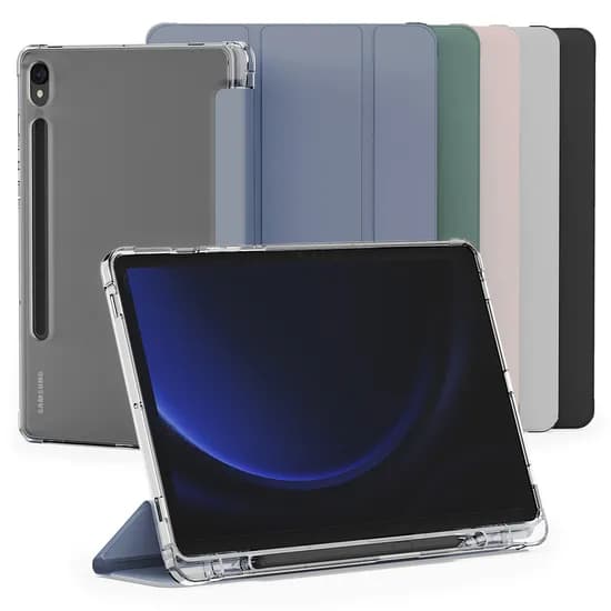 신지모루 퓨어 디펜스 갤럭시탭 스마트커버 케이스, S8 Plus/S7 Plus/S7FE, 웜그레이, 1개