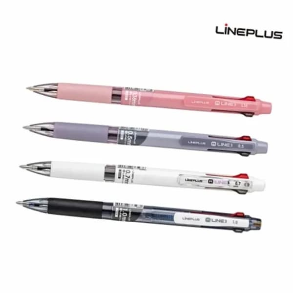 LiNEPLUS M-LINE 3 3색 볼펜 화이트 0.5mm 1개 4,900원