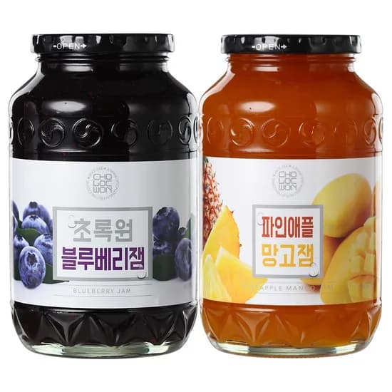 초록원 블루베리잼 1kg 외 1종 2개