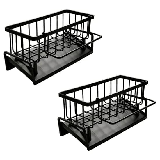 45도 물빠짐 싱크대 정리 받침대, 그레이, 2개