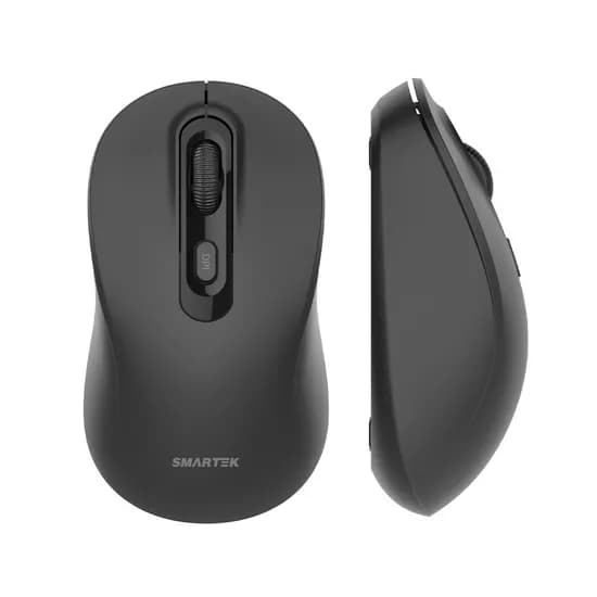 스마텍 무선 듀얼 멀티페어링 저소음 마우스 STM-BT1200 블랙 1개