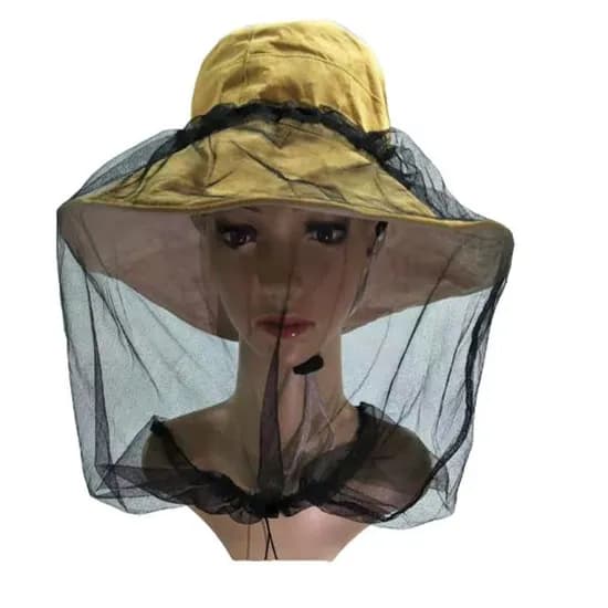 마트정 야외 방충 커버모자, 그레이, 1개