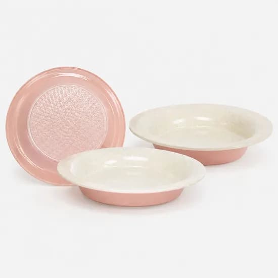 쿠헨바움 세라믹 플레이트팬 후라이팬, 핑크, 28cm, 4종세트, 1개