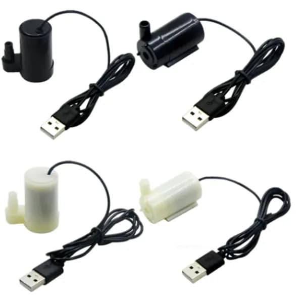 수족관 USB 모터 물펌프 미니 분수대 호스 휴대용 소형 워터 수중 펌프 1W 1개