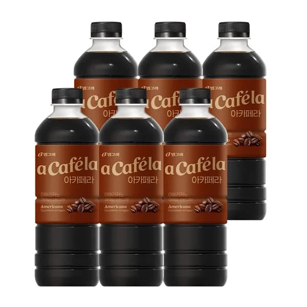 빙그레 아카페라 아메리카노 과테말라 1L 6입 13,100원