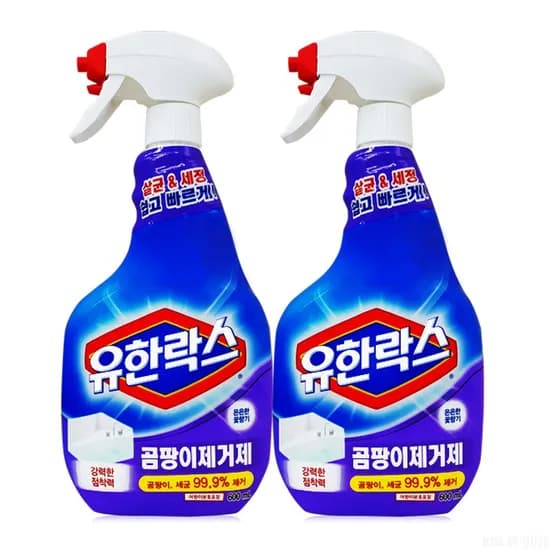 유한락스 곰팡이제거제 600ml 2개