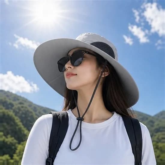 와이드 사파리 모자, 네이비, Free, 2개