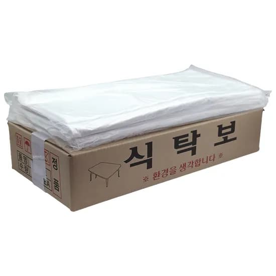 일회용 무지 비닐식탁보, 투명, 평판, 250매, 1박스, 1개