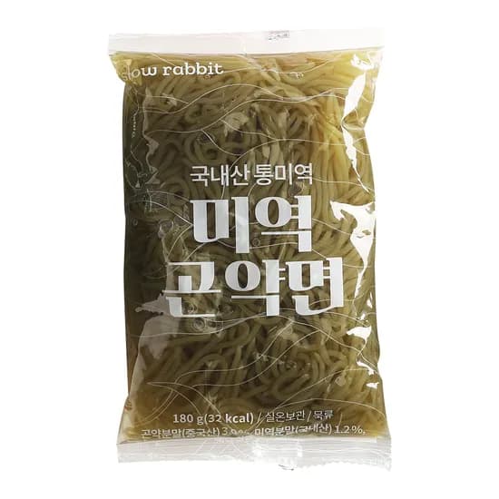 슬로우래빗 미역 곤약면, 180g, 10개