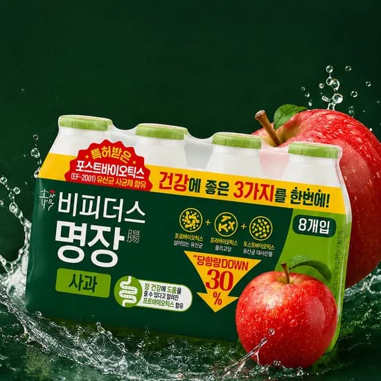 소와나무 비피더스 명장 사과맛 125ml 32개