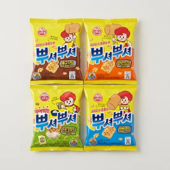 오뚜기 뿌셔뿌셔 구운양파맛 90g 6개 외 3종 1세트