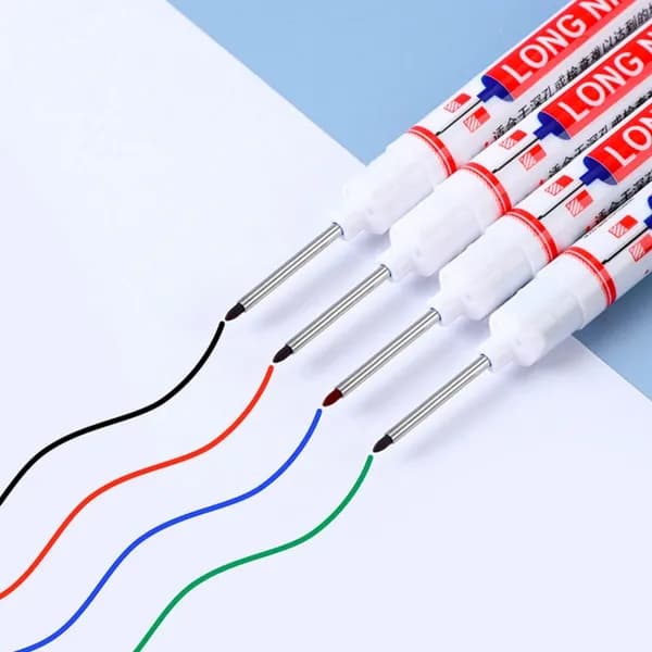 작업용 마킹펜 목공펜 4색컬러 마커펜 20mm 블랙 1개