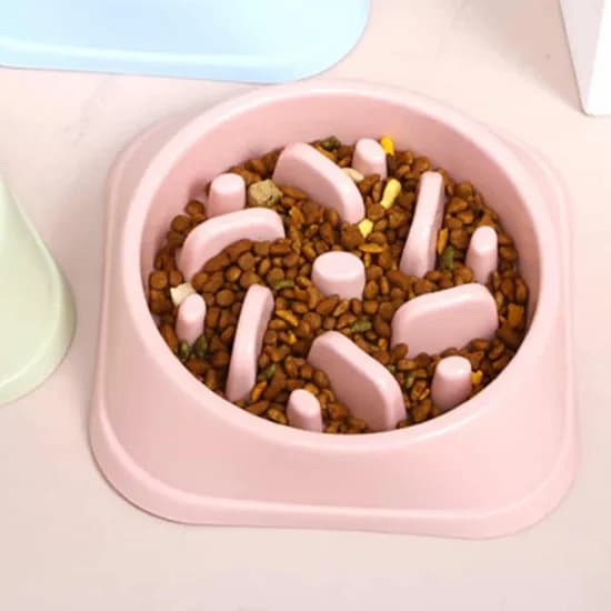 강아지 비만 방지 그릇, 그린, 1개