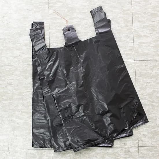 강석 케미칼 손잡이 비닐봉투, 3호, 검정, 100매, 1개