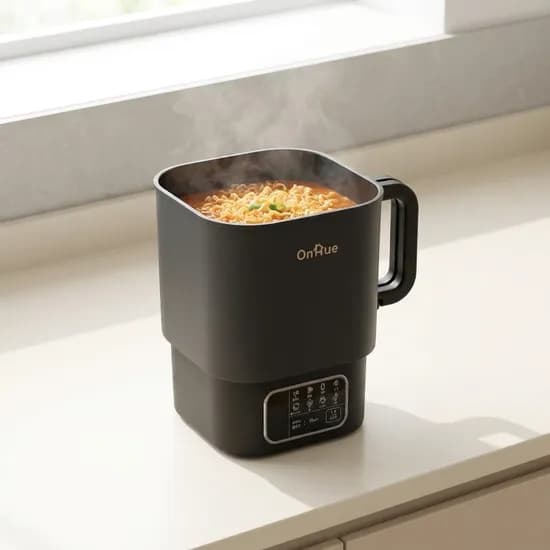 온휴 여행용 멀티쿠커, OHA-EK10TW, 1L, 스틸블랙, 1개