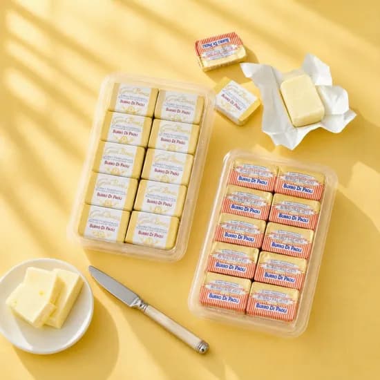 파오리 이탈리아 직수입 프리미엄 버터, 가염 125g + 무염 125g, 250g, 1개