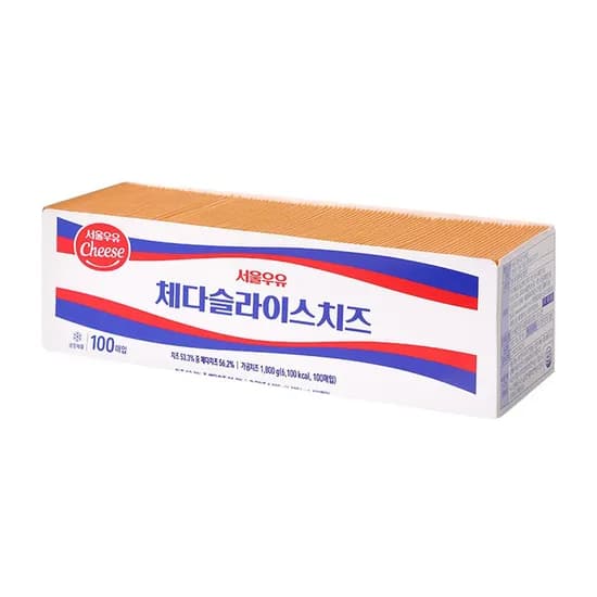 서울우유 체다슬라이스치즈 멀티, 100개입, 1개