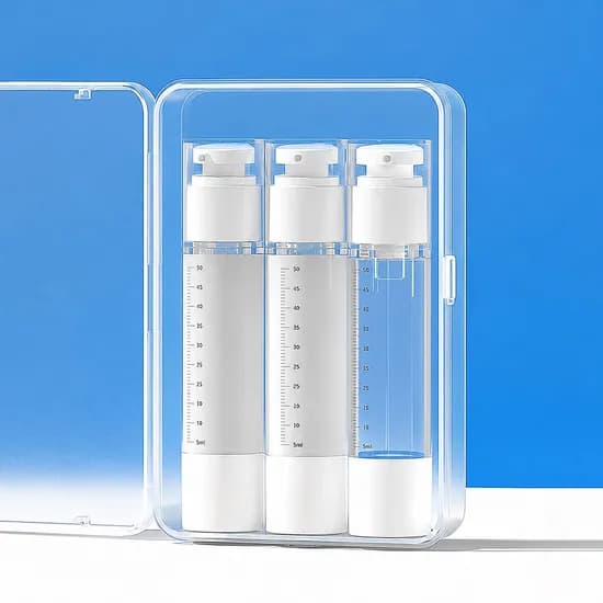 루시아이 진공펌프 여행용 공병 세트 50ml 3개입 1세트