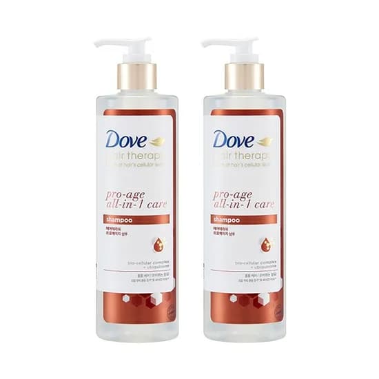 도브 헤어테라피 샴푸 프로에이지 380ml 2개