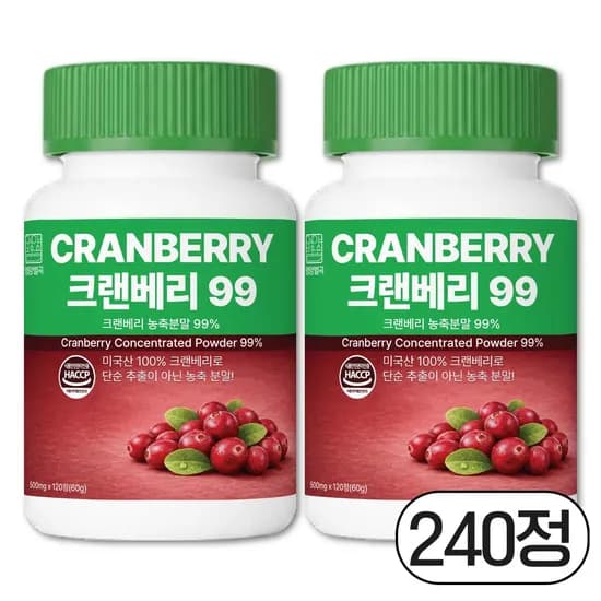 영양별곡 크랜베리 99 120정 2개