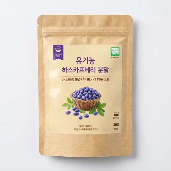 유기농 하스카프베리 동결건조 분말 30g 4개