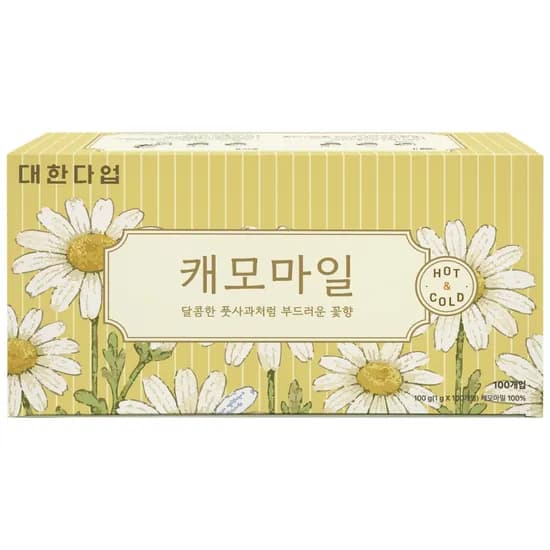 대한다업 캐모마일 티백 꽃차 1g 100개
