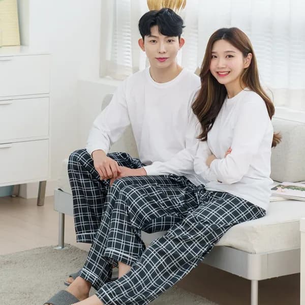 샤무즈 파자마 바지 격자무늬 95 1개 4,400원